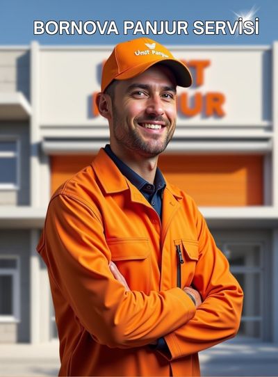 Bornova’da Umut Panjur teknik servisi çalışanı hizmet verirken