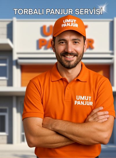 Torbalı’da Umut Panjur ekibi panjur tamiri yaparken